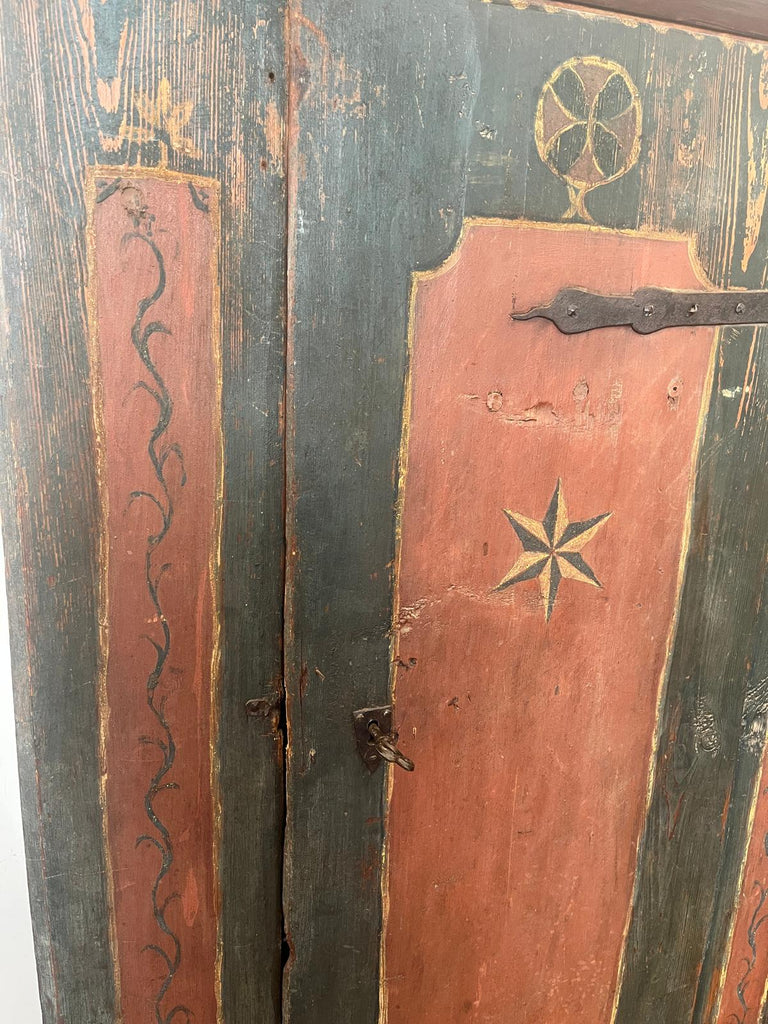 Painted Eastern European Cupboard