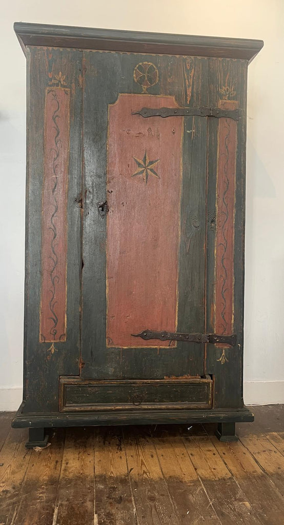 Painted Eastern European Cupboard