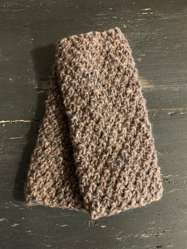 Hand Knitted Wrist Warmers in Donegal Wool