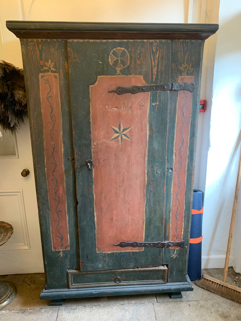 Painted Eastern European Cupboard