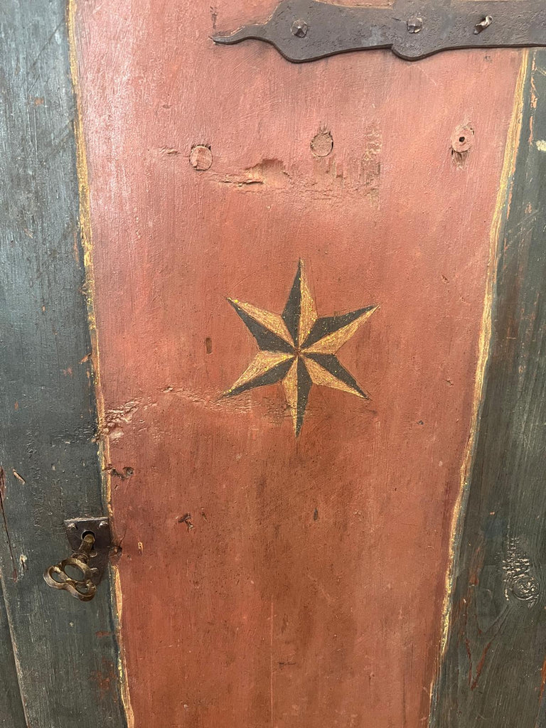 Painted Eastern European Cupboard