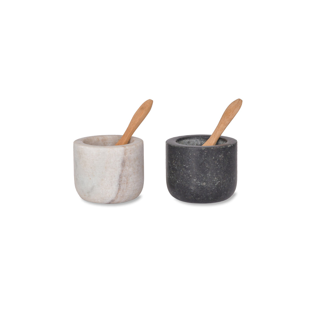 Marble and Granite Brompton Salt and Pepper Pots