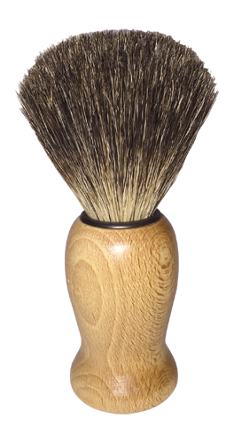 Shaving Brush Waxed Beechwood Badger Hair