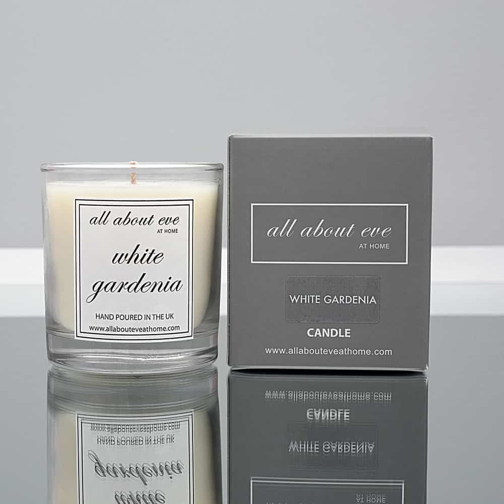 White Gardenia Scented Candle