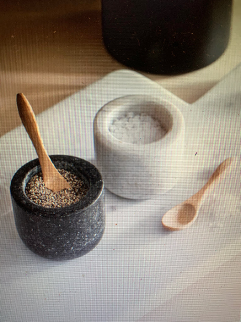 Marble and Granite Brompton Salt and Pepper Pots