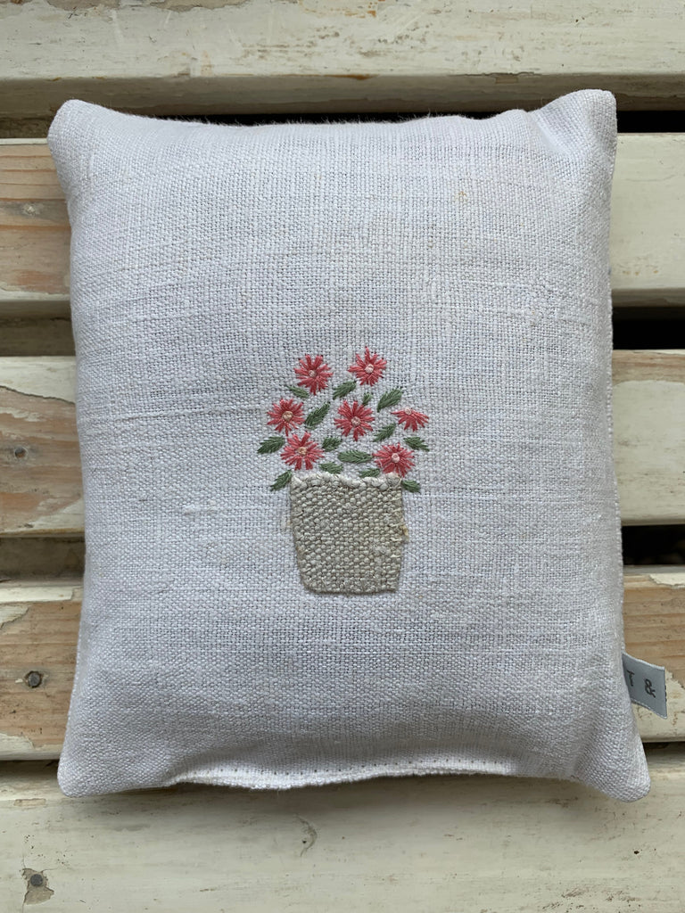 Flowers in Pot Lavender Bag