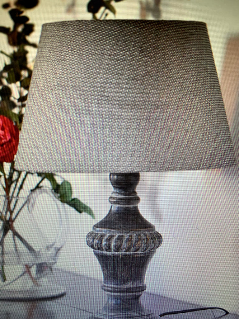 Olivia Table Lamp in Stonewash Grey